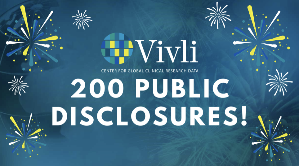 Vivli celebrates 200 public disclosures